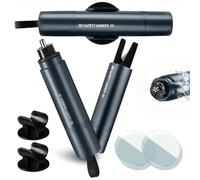 PUWOWYE 2 en 1 Martillo de Emergencia Coche, 2 Piezas Rompe Cristales y Cinturones, Martillo Rompe Cristales Coche para Herramienta de Rescate de Emergencia Esencial para Coches y Autobuses