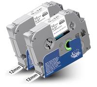 PUWOWYE Cinta de Etiquetas Compatible con Brother TZe-231 TZ-231 Tze 12mm 0.47 Negro sobre Blanco para Brother P-Touch PT-H100R PT-H105 PT-H100LB PT-H110 H107B PT-D400 PT-D210 PT-1000 H101 E100