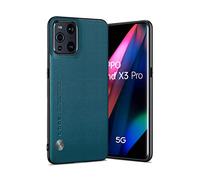 Puxssul Funda para OPPO Find X3 / Find X3 Pro 5G, Funda de Cuero Sintético de TPU, Antichoque Antideslizante Ultraligero para OPPO Find X3 / Find X3 Pro 5G Funda, para Hombres Mujeres (Azul)