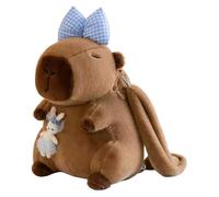 PUXZYAX Mochila linda P con estampado de capibara para,tipo+2 30cm | infantil de poliéster con bolso de hombro y muñeca.