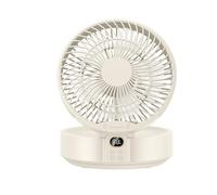 PUXZYAX Ventilador de refrigeración portátil con almacenamiento,tipo+1 | función de luz nocturna, doble ABS, mini ventilador portátil recargable, pequeño expandible