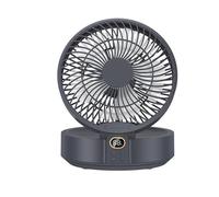 PUXZYAX Ventilador de refrigeración portátil con almacenamiento,tipo+2 | función de luz nocturna, doble ABS, mini ventilador portátil recargable, pequeño expandible