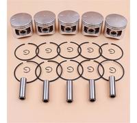 PUYEN Juego de 5 anillos pistón 45 mm for motosierras cc, 52 y 58 (repuestos for chinas gasolina)