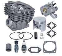 PUYEN Kit de pistón cilindro 47mm for pieza motosierra con válvula descompresión carburador S/t/i/h/l MS361 MS 361