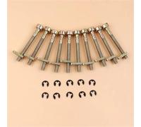 PUYEN Tornillo ajustador del tensor de cadena, 10 Uds., for P//a//r//t//n//e//r 350 351 P//o///u/l//a//n 295 2775 2900 4620, piezas motosierras