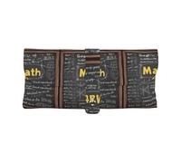PUYhgb Bolsa de gafas de sol minimalista con estampado de matemáticas, funda para gafas de sol con botón a presión para lectores, lentes de sol y accesorios