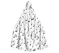 PUYhgb Capa con capucha y pajarita para adultos con estampado de alfabeto de lenguaje de señas, para Halloween, para cosplay, truco o trato