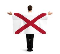 PUYhgb Capa de bandera del estado de Alabama, disfraz de bandera de movimiento libre para ver partidos y fiestas callejeras
