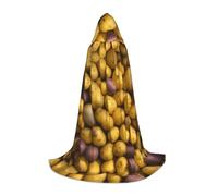 PUYhgb Capa unisex con capucha con estampado de muchas patatas, regalo pensado para los amantes de Halloween, cosplay, fiestas temáticas