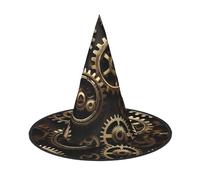 PUYhgb Cool Steampunk Gears imprimir sombrero de Halloween, ligero para la fiesta de Halloween/Carnaval, talla única para la mayoría