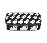 PUYhgb Estuche multifuncional de gran capacidad con estampado de fantasma de Halloween para un fácil almacenamiento de artículos de papelería