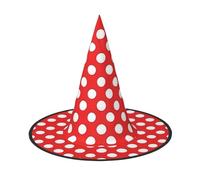 PUYhgb Lindo sombrero de Halloween con estampado de lunares, ligero para fiesta de Halloween/Carnaval, talla única para la mayoría de las personas