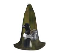 PUYhgb Loon Nature - Capa con capucha unisex con estampado de pájaros, regalo pensado para Halloween, amantes de cosplay y fiestas temáticas