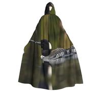PUYhgb Loon Nature - Capa de Halloween con estampado de pájaros, capa de carnaval para fiestas temáticas, casas embrujadas y cosplay