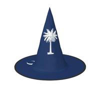 PUYhgb Sombrero de Halloween con bandera de Carolina del Sur, ligero para fiesta de Halloween/Carnaval, talla única para la mayoría de las personas