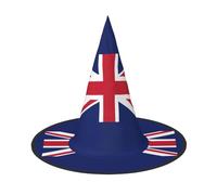 PUYhgb Sombrero de Halloween con estampado de bandera británica, ligero para fiesta de Halloween/carnaval, talla única para la mayoría