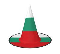 PUYhgb Sombrero de Halloween con estampado de bandera búlgara, ligero para fiesta de Halloween/Carnaval, talla única para la mayoría