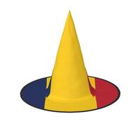 PUYhgb Sombrero de Halloween con estampado de bandera Chad, ligero para la fiesta de Halloween/Carnaval, talla única más