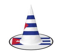 PUYhgb Sombrero de Halloween con estampado de bandera cubana, ligero para la fiesta de Halloween/carnaval, talla única se adapta a la mayoría