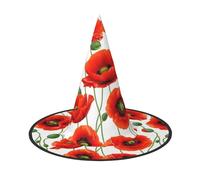 PUYhgb Sombrero de Halloween con estampado de flores, ligero para fiesta de Halloween/carnaval, talla única