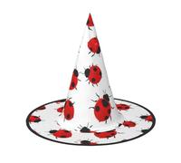 PUYhgb Sombrero de Halloween con estampado de mariquita, ligero para fiesta de Halloween/carnaval, talla única