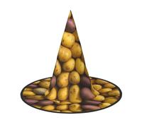 PUYhgb Sombrero de Halloween con estampado de muchas patatas, ligero para fiestas de Halloween/carnaval, talla única