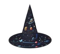 PUYhgb Sombrero de Halloween con estampado de tarjeta del zodiaco, ligero para la fiesta de Halloween/carnaval, un tamaño se adapta a la mayoría