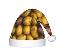 PUYhgb Sombrero de Navidad unisex con estampado de muchas patatas, sombrero de Navidad, sombrero de Navidad bueno para Navidad, cosplay