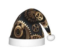 PUYhgb Steampunk Gears Print Unisex Sombrero de Navidad, sombrero de vacaciones de Navidad, buen sombrero para Navidad, Cosplay