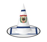 PUYhgb West Virginia State Flag Print Halloween sombrero, ligero para la fiesta de Halloween/Carnaval, talla única se adapta a la mayoría