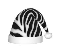 PUYhgb Zebra Print Unisex sombrero de Navidad, sombrero de vacaciones de Navidad, sombrero de Navidad bueno para Navidad, Cosplay