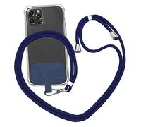 puyu zhe Cordón Correa Cuerda Universal,Parche Cadena de teléfono Llavero Cordón Compatible con la mayoría de los teléfonos inteligentes para Carcasa de teléfono(Azul oscuro)