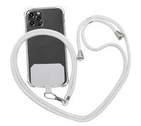 puyu zhe Cordón Correa Cuerda Universal,Parche Cadena de teléfono Llavero Cordón Compatible con la mayoría de los teléfonos Inteligentes para Carcasa de teléfono(Blanco)