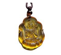 PUYUNA 1 colgante de Buda Medicina/Amitābha/Tathagata/Avalokitesvara las Mil Manos/Bodhisattva, estatua, collar, amuleto, cristal bendito(#5)