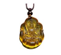 PUYUNA 1 colgante de Buda Medicina/Amitābha/Tathagata/Avalokitesvara las Mil Manos/Bodhisattva, estatua, collar, amuleto, cristal bendito(#2)
