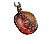 PUYUNA 1 colgante de cristal amarillo del dios la riqueza, unisex, estatua Buda, diosa guardiana, collar, accesorio