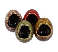 PUYUNA 4 Piezas Tazas de Hielo Seco Cerámica Estilo Japonés Contenedores Decoración Sashimi for Platos Sushi Juego Vajilla Acompañamiento Hotel Aleatorio