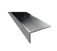PUYUNA Borde de Escalera Acero Inoxidable - Protector Borde peldaño for Interiores y Exteriores, Longitud Personalizada 43", Duradero Tira transición (Ancho: 1,18")(L 100cm(40"),W 2.5cm(1"))