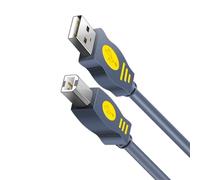 PUYUNA Cable de impresora USB 2.0 a tipo B for transferencia de datos de alta velocidad con núcleos de ferrita integrados for reducción de interferencias.(1.5m)