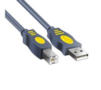 PUYUNA Cable de impresora USB 2.0 a tipo B for transferencia de datos de alta velocidad con núcleos de ferrita integrados for reducción de interferencias.(5m)