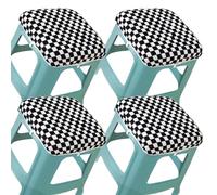 PUYUNA Cojines for Taburete de Bar, Fundas cuadradas 30 x cm for sillas Comedor, Cocina, Oficina y jardín, Antideslizantes cómodos (6,4 Unidades, (12 12 Pulgadas))(@11,4pcs 30x30cm(12x12in))