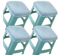 PUYUNA Cojines for Taburete de Bar, Fundas cuadradas 30 x cm for sillas Comedor, Cocina, Oficina y jardín, Antideslizantes cómodos (6,4 Unidades, (12 12 Pulgadas))(@3,4pcs 30x30cm(12x12in))