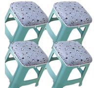 PUYUNA Cojines for Taburete de Bar, Fundas cuadradas 30 x cm for sillas Comedor, Cocina, Oficina y jardín, Antideslizantes cómodos (6,4 Unidades, (12 12 Pulgadas))(@13,2pcs 30x30cm(12x12in))