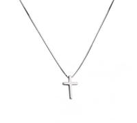 PUYUNA Colgante de cruz Plata Ley 925 for mujer, collar con colgante, joyería for, regalo boda