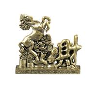 PUYUNA Estatua de Caballo, Escultura latón, Adorno Escritorio, estatuilla Mesa, Obra Arte Recuerdo bendición, for estantería, Entrada, Oficina(J)