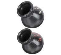 PUYUNA Olla De Cerámica for Hielo Seco Y Recipiente for Tazas Estilo Japonés 6 Cm Práctico Fácil Limpiar for Cena Sushi Uso En Hotel 2 Piezas