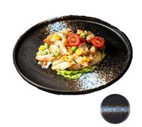 PUYUNA Plato de cena japonés, plato aperitivo, cerámica, bandeja sushi duradera, for servir for restaurante en casa(15cm)