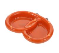 PUYUNA Plato de cerámica for condimentos, bonito plato pequeño dividido for salsa soja y platos for, cuenco lateral decorativo for sushi aperitivos