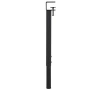 PUYUNA Table Legs,Furniture Support Leg, F-Shaped Legs For Furniture, DIY Dining Table Desk Legs,Support Legs,No Punching Design to Protect The Desktop,with Floor Protectors(Black,2pcs)(Black,1pcs)