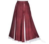 PUYYDS Disfraz de Falda Medieval para Mujer de Talla Grande Falda Elegante de Retazos para Mujer Tela de Princesa Retro para Mujer